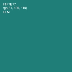 #1F7E77 - Elm Color Image