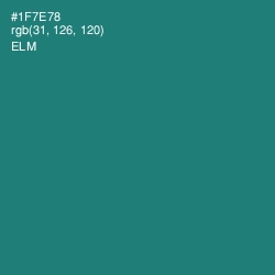 #1F7E78 - Elm Color Image