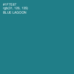 #1F7E87 - Blue Lagoon Color Image