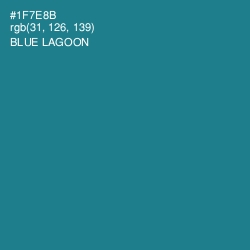 #1F7E8B - Blue Lagoon Color Image