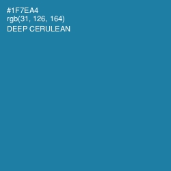#1F7EA4 - Deep Cerulean Color Image