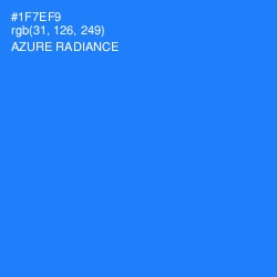 #1F7EF9 - Azure Radiance Color Image