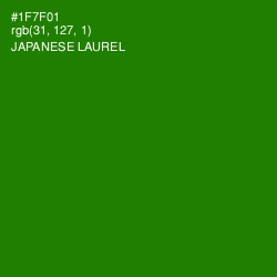 #1F7F01 - Japanese Laurel Color Image