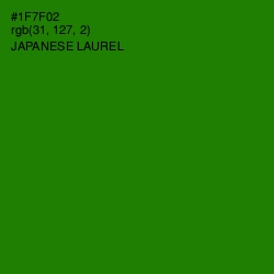 #1F7F02 - Japanese Laurel Color Image