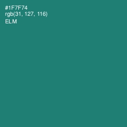 #1F7F74 - Elm Color Image