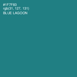 #1F7F83 - Blue Lagoon Color Image