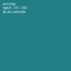 #1F7F85 - Blue Lagoon Color Image