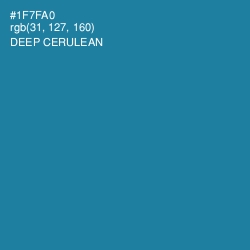 #1F7FA0 - Deep Cerulean Color Image