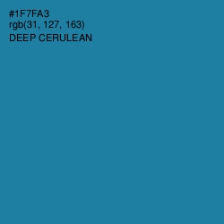 #1F7FA3 - Deep Cerulean Color Image