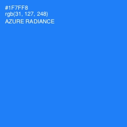 #1F7FF8 - Azure Radiance Color Image