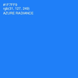 #1F7FF9 - Azure Radiance Color Image