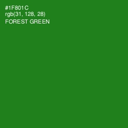 #1F801C - Forest Green Color Image