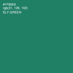 #1F8066 - Elf Green Color Image