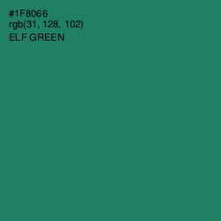 #1F8066 - Elf Green Color Image