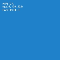 #1F81CA - Pacific Blue Color Image