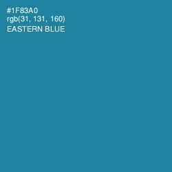 #1F83A0 - Eastern Blue Color Image