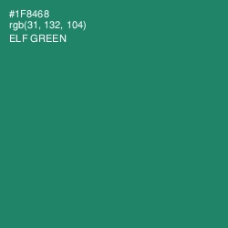 #1F8468 - Elf Green Color Image