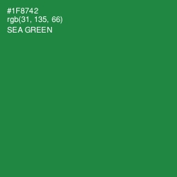 #1F8742 - Sea Green Color Image