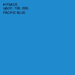 #1F8ACE - Pacific Blue Color Image