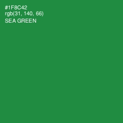 #1F8C42 - Sea Green Color Image