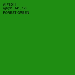 #1F8D11 - Forest Green Color Image