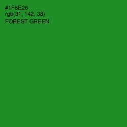 #1F8E26 - Forest Green Color Image