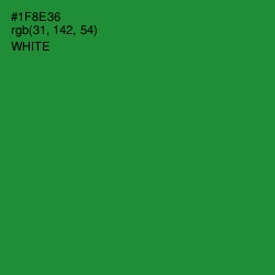 #1F8E36 - Forest Green Color Image