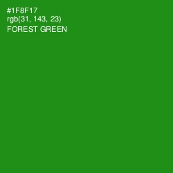 #1F8F17 - Forest Green Color Image