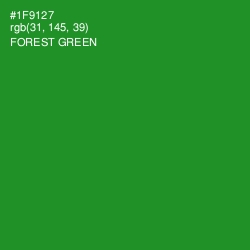 #1F9127 - Forest Green Color Image