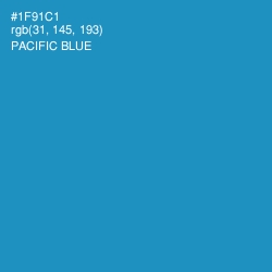 #1F91C1 - Pacific Blue Color Image