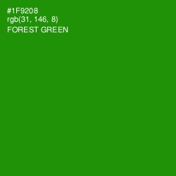 #1F9208 - Forest Green Color Image