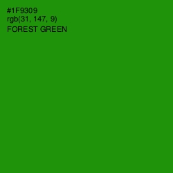 #1F9309 - Forest Green Color Image