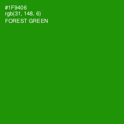 #1F9406 - Forest Green Color Image