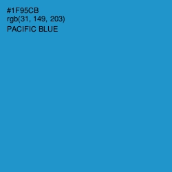 #1F95CB - Pacific Blue Color Image