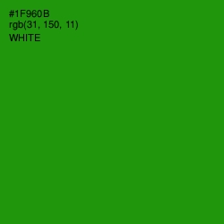 #1F960B - Forest Green Color Image