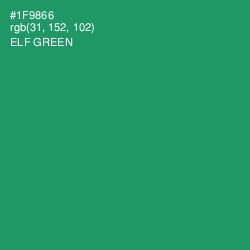 #1F9866 - Elf Green Color Image