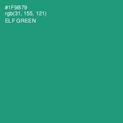 #1F9B79 - Elf Green Color Image