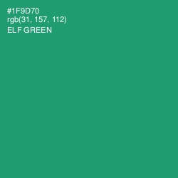 #1F9D70 - Elf Green Color Image