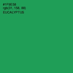 #1F9E58 - Eucalyptus Color Image