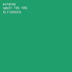 #1F9F69 - Elf Green Color Image