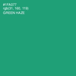 #1FA077 - Green Haze Color Image