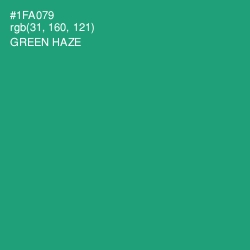 #1FA079 - Green Haze Color Image