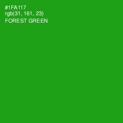 #1FA117 - Forest Green Color Image