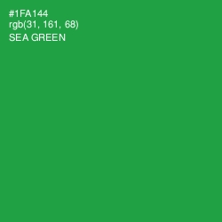 #1FA144 - Sea Green Color Image