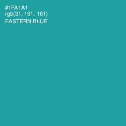 #1FA1A1 - Eastern Blue Color Image