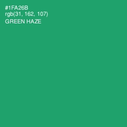 #1FA26B - Green Haze Color Image