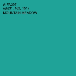 #1FA297 - Mountain Meadow Color Image