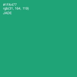 #1FA477 - Jade Color Image