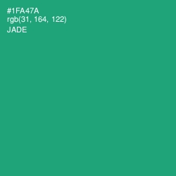 #1FA47A - Jade Color Image