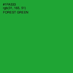 #1FA533 - Forest Green Color Image